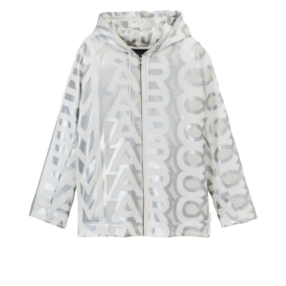 🆕 Marc Jacobs Monogram Zip Hoodie Sz M/L